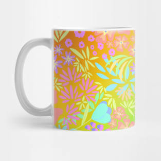 Rainbow Flower Pattern Mug